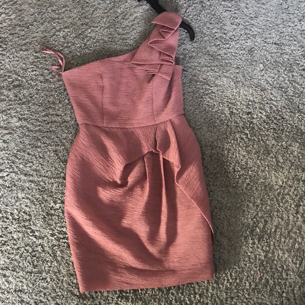 BCBG One Shoulder Pink Dress
